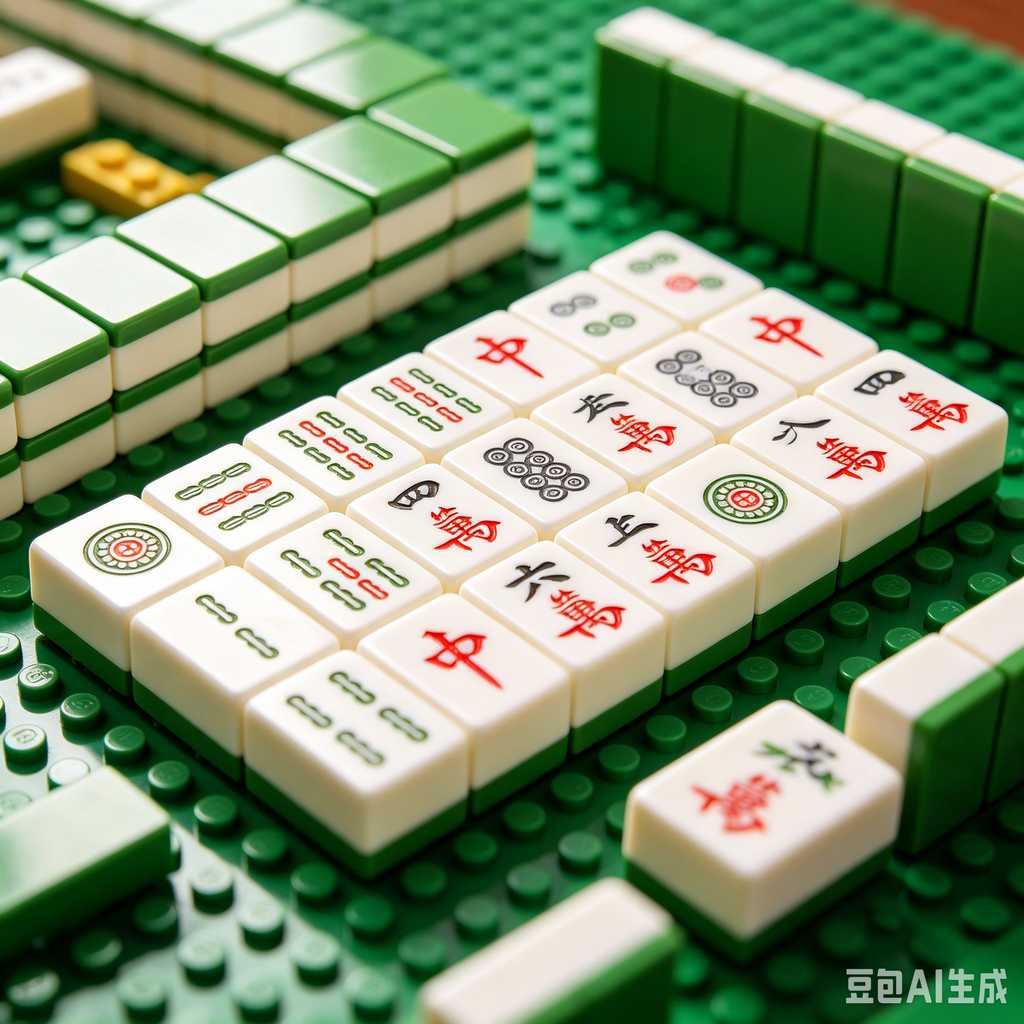 gradient pink mahjong tiles
